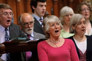 St Mary's Singers rehearsing for services
