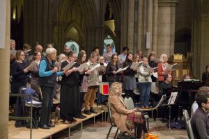 St Mary's Singers rehearsing for choral performance