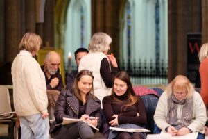 Rehearsal with St Mary's Singers at Truro Cathedral